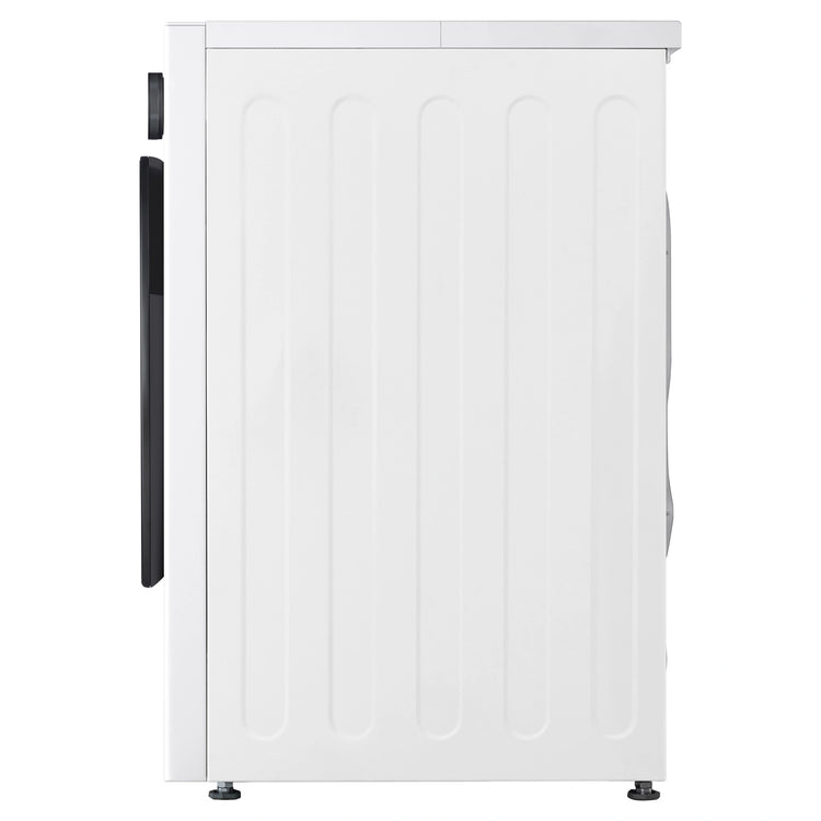 LG 12kg Series 9 White Front Load Washing Machine WX91412W, Side View