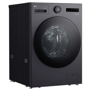 LG 16kg/10kg Graphite Front Load Washing Machine WXLC1016GX, Left Side View