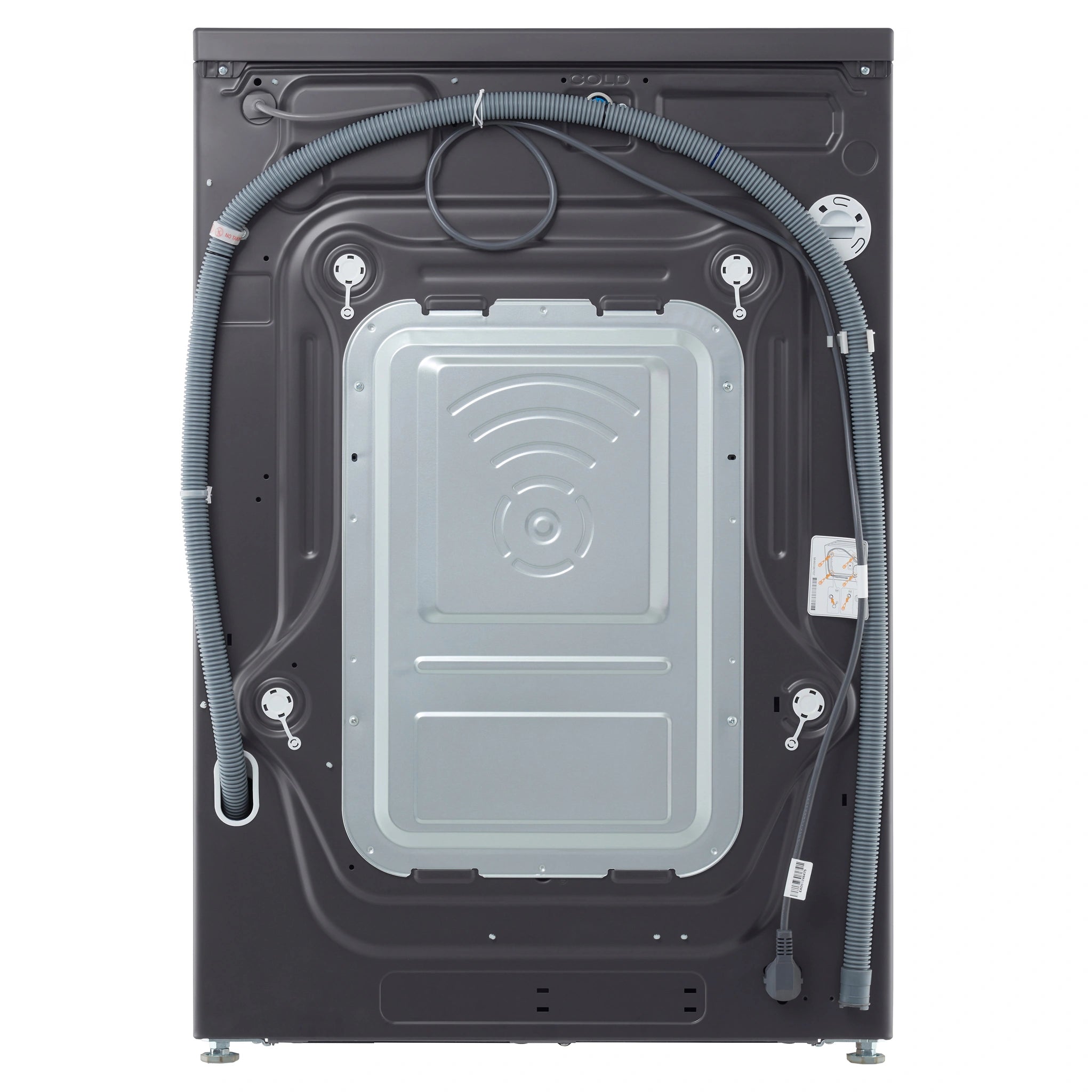 LG 14kg Series Graphite Extra Large Front Load Washer WXLS1014GX, Back Side View