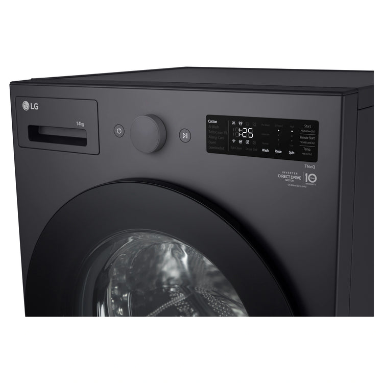 LG 14kg Series Graphite Extra Large Front Load Washer WXLS1014GX, Control Panel e View