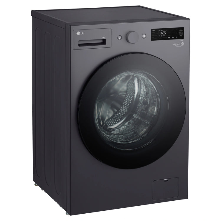 LG 14kg Series Graphite Extra Large Front Load Washer WXLS1014GX, Left Side View