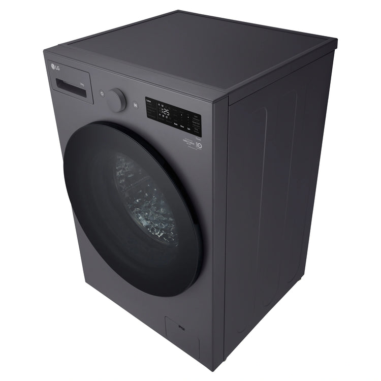 LG 14kg Series Graphite Extra Large Front Load Washer WXLS1014GX, Right SideTop View