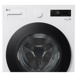 LG 14kg Matte White Extra Large AI Front Load Washer WXLS1014WX, Control Panel View