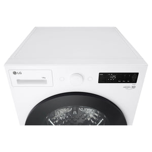 LG 14kg Matte White Extra Large AI Front Load Washer WXLS1014WX, Control Panel View