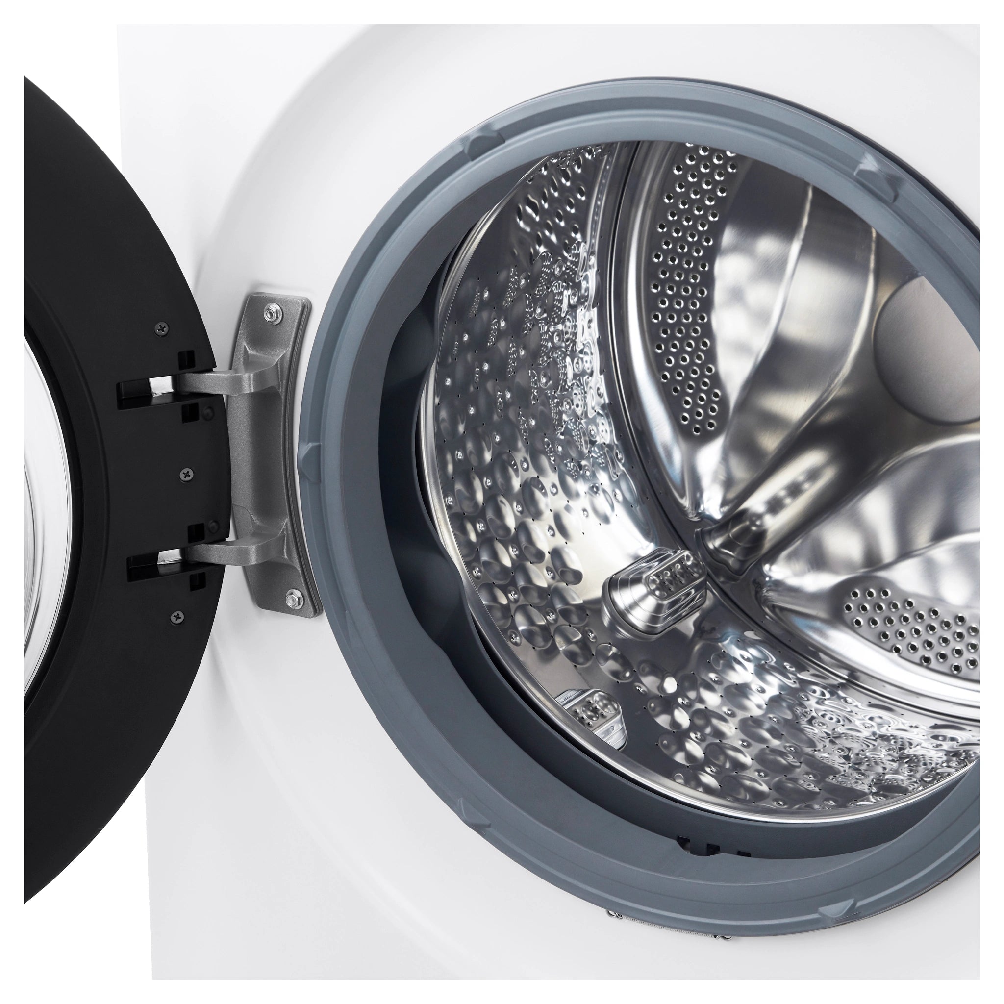 LG 14kg Matte White Extra Large AI Front Load Washer WXLS1014WX, Drum Inside View