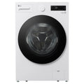 LG 14kg Matte White Extra Large AI Front Load Washer WXLS1014WX, Front View