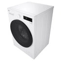 LG 14kg Matte White Extra Large AI Front Load Washer WXLS1014WX, Right Side Top View