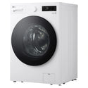 LG 14kg Matte White Extra Large AI Front Load Washer WXLS1014WX, Right Side View