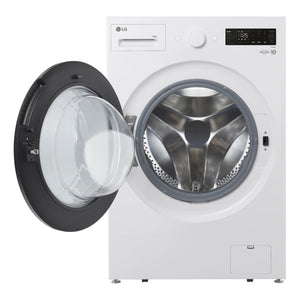 LG 14kg Series XL Front Load Washing Machine - Steam WXLS1014W, Front View With Door Open