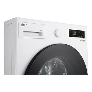 LG 14kg Series XL Front Load Washing Machine - Steam WXLS1014W, Left Side Control Panel View
