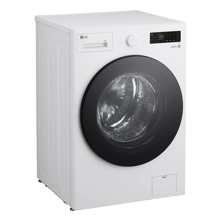 LG 14kg Series XL Front Load Washing Machine - Steam WXLS1014W, Left Side View