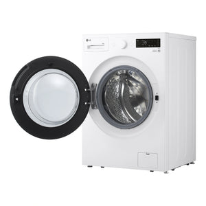 LG 14kg Series XL Front Load Washing Machine - Steam WXLS1014W, Right Side With Door Open View