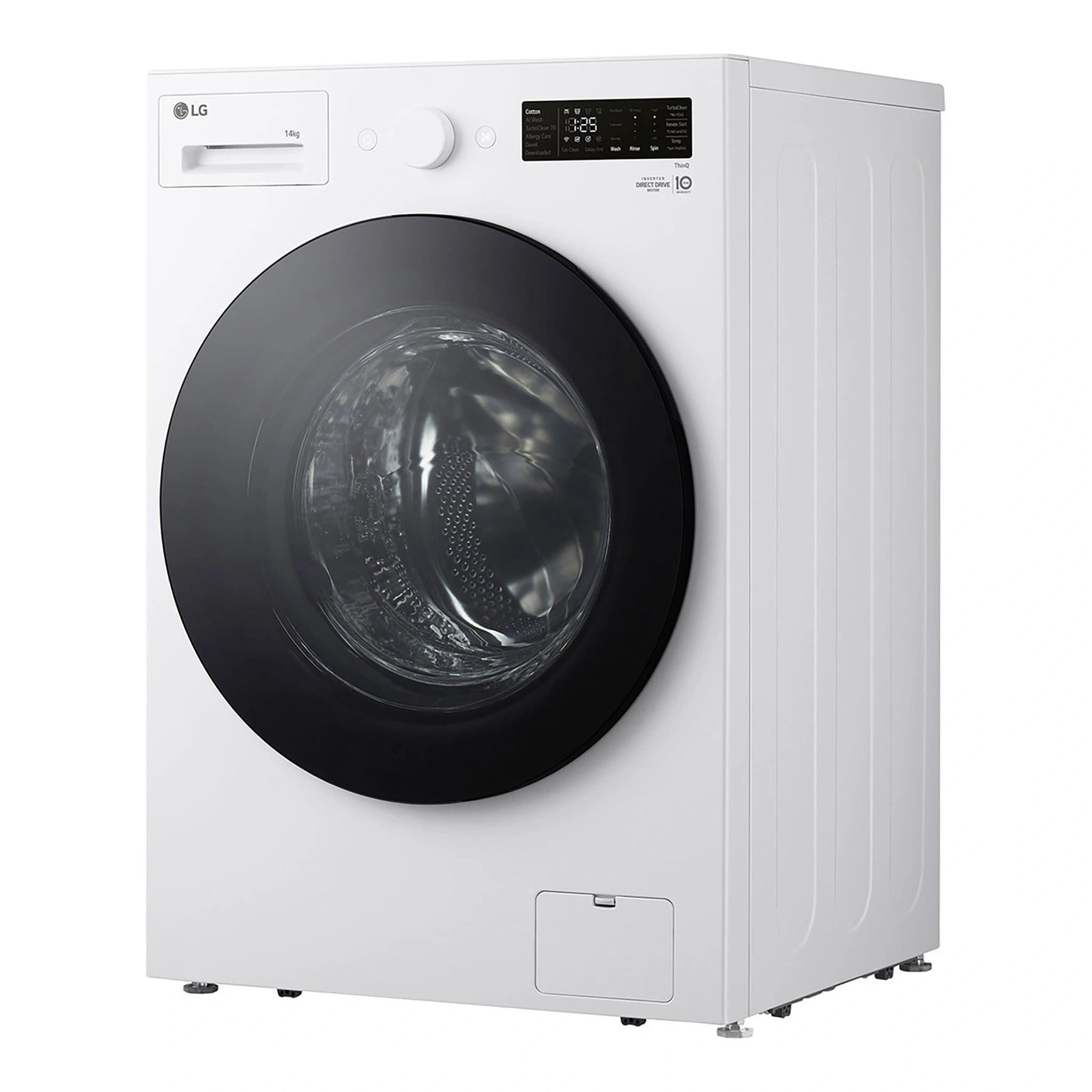 LG 14kg Series XL Front Load Washing Machine - Steam WXLS1014W, Right Side View