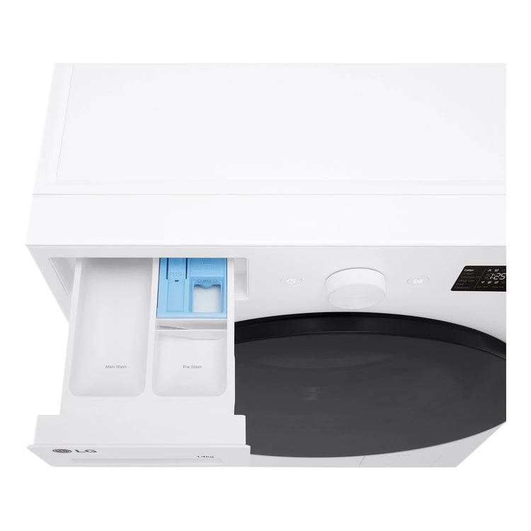 LG 14kg Series XL Front Load Washing Machine - Steam WXLS1014W, Top Drawer View