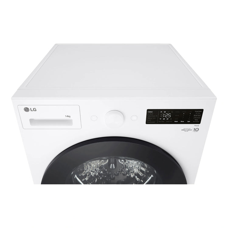 LG 14kg Series XL Front Load Washing Machine - Steam WXLS1014W, Top View
