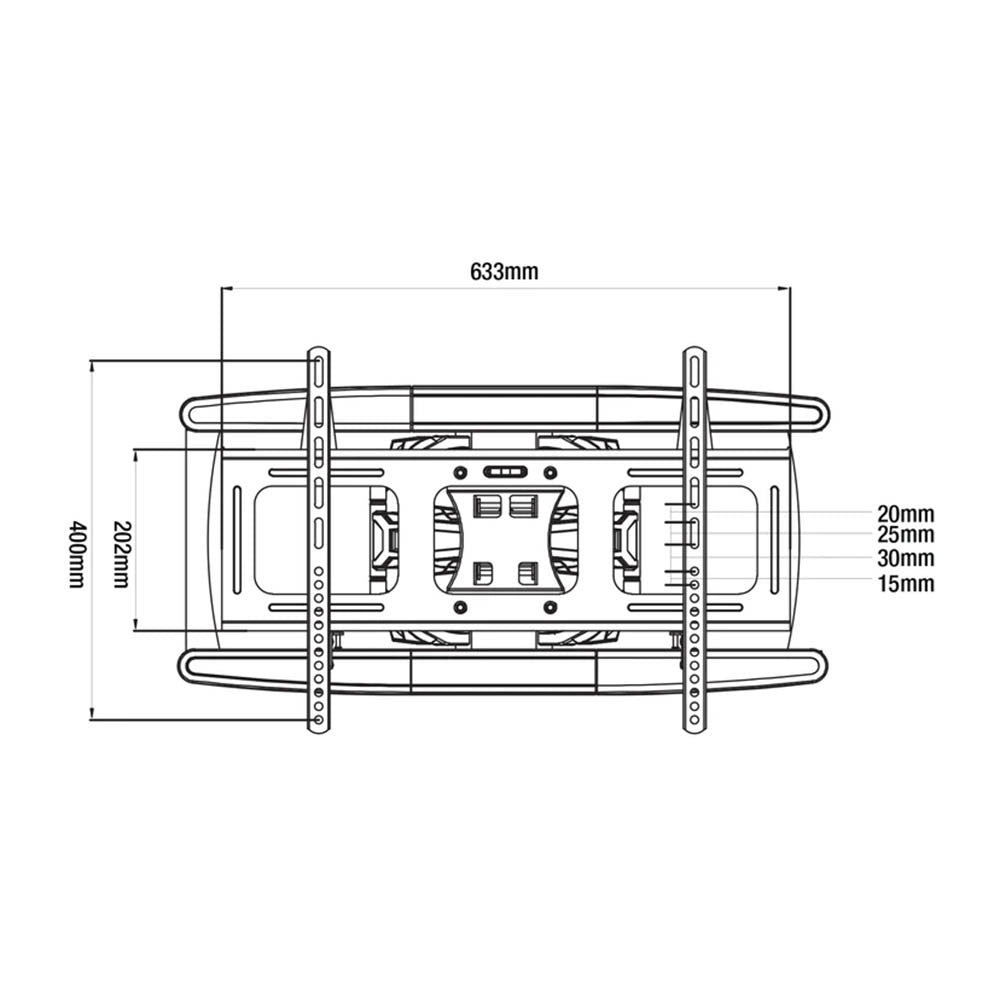 Crest MFP64FM Full Motion TV Wall Mount Bracket
