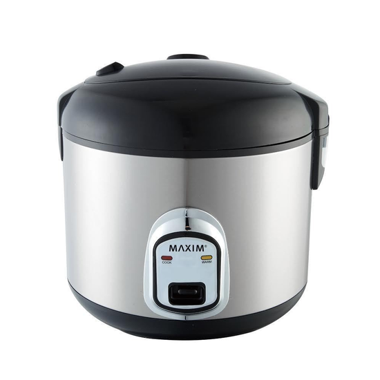 Maxim Kitchen Pro MKRC10S 1.8L 10 Cup Rice Cooker Steamer Healthy ...