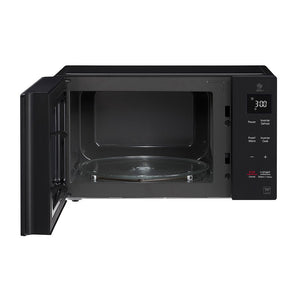 LG NeoChef 42L Microwave Oven Black MS4236DB, Front view with door open