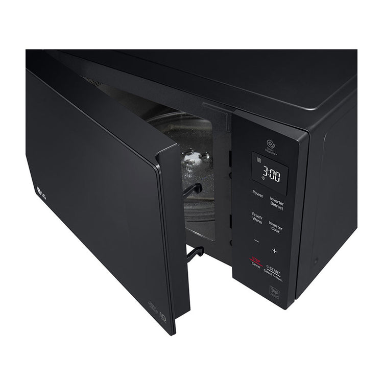 LG NeoChef 42L Microwave Oven Black MS4236DB, Front top left view