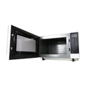 Panasonic Flatbed Microwave Oven White NN-SF564WQPQ, Front left view with door open