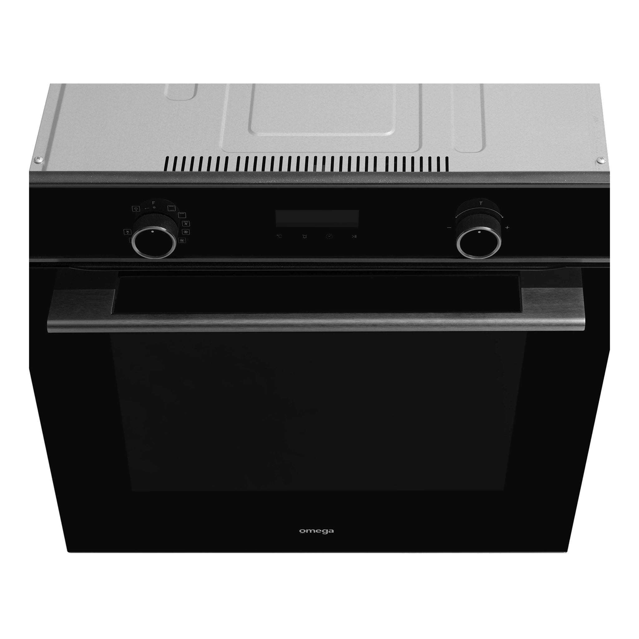 Omega Appliances 60cm 11 Function Oven with AirFry Midnight OBO6011AM, Elevated Open