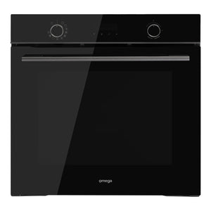 Omega Appliances 60cm 11 Function Oven with AirFry Midnight OBO6011AM, Front View