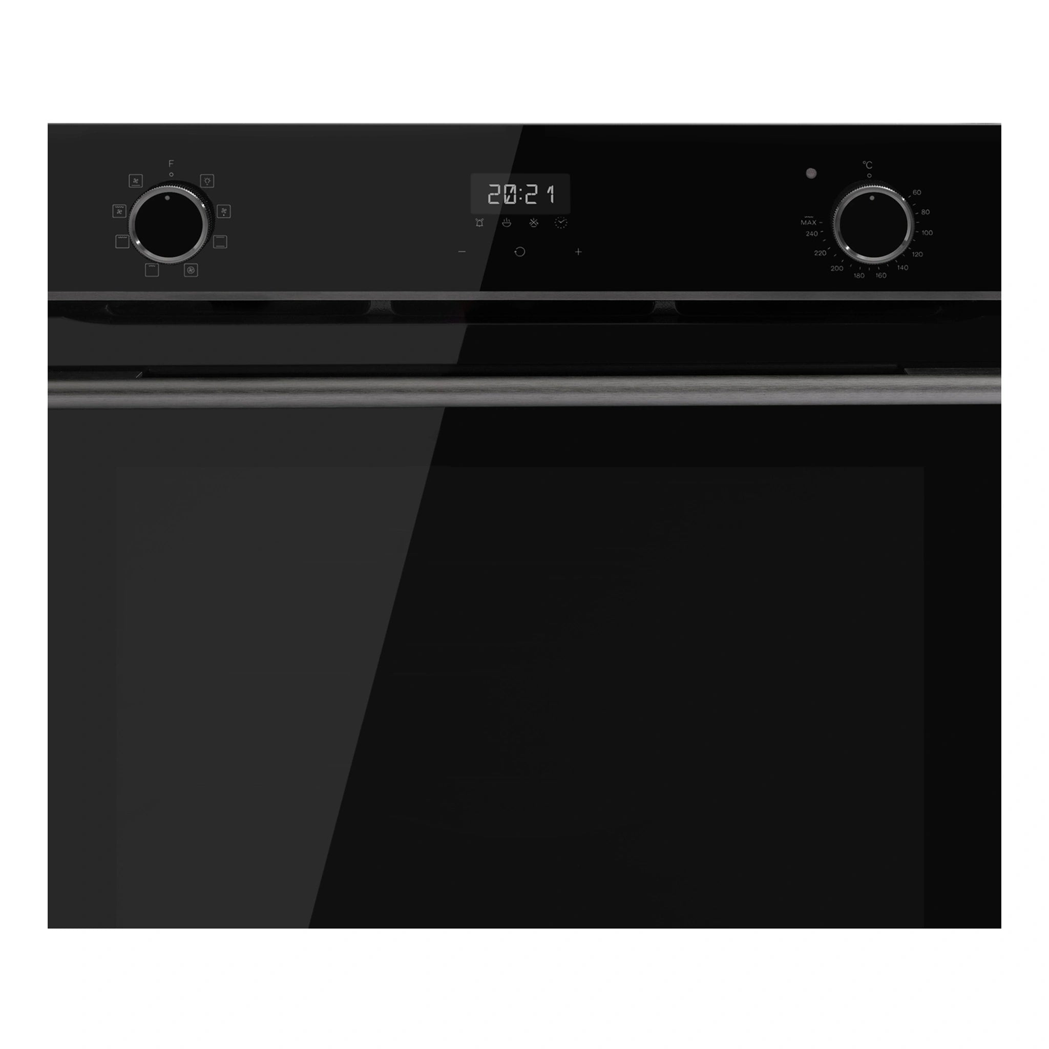  Omega Appliance 60cm 8 Function Oven Midnight OBO608M, Control Panel View