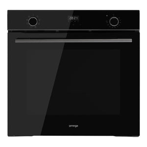  Omega Appliance 60cm 8 Function Oven Midnight OBO608M, Front View