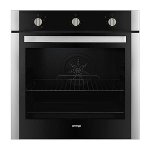 Omega OBO674X 60cm 4 Function Built-in Electric Wall Oven, Front view