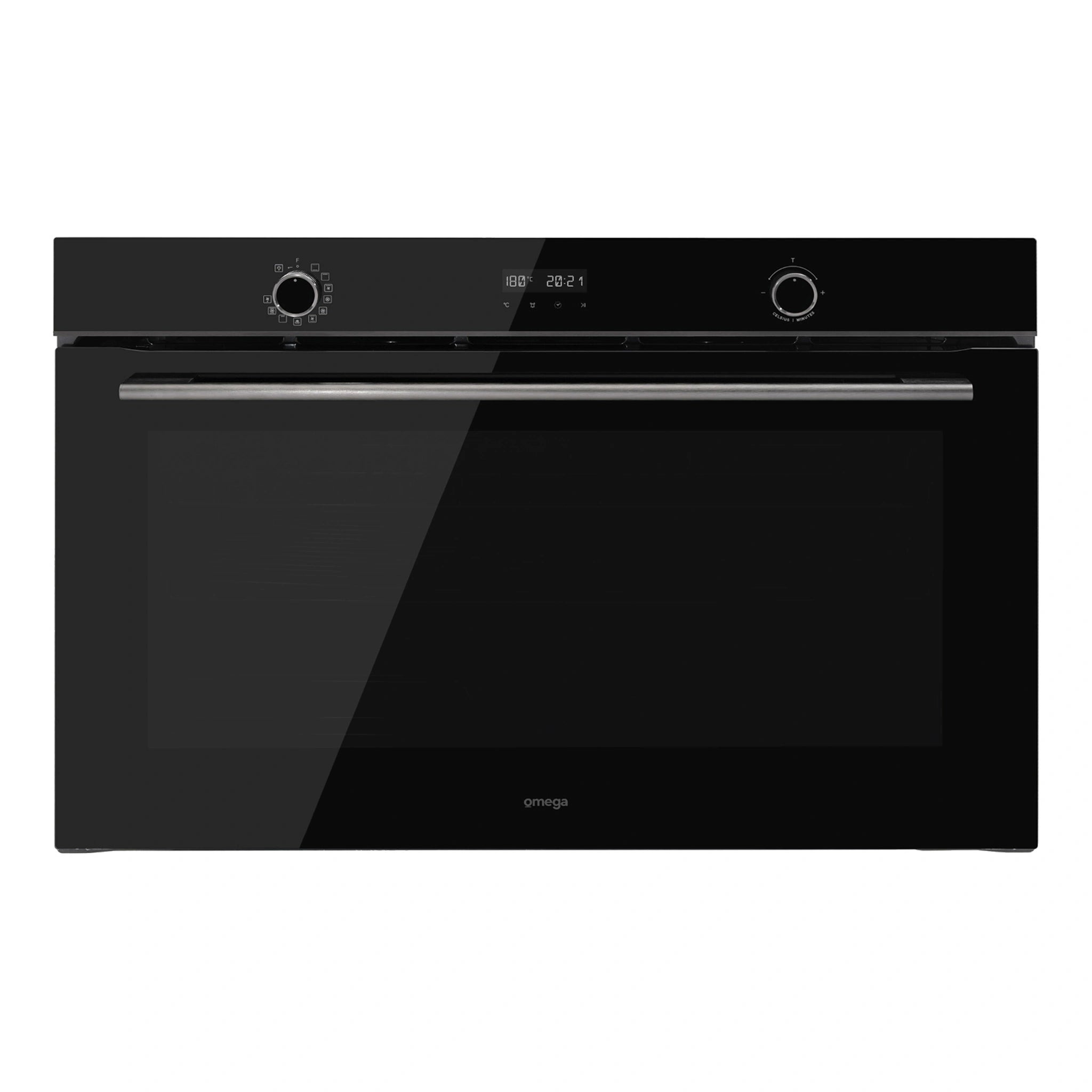  Omega Appliance 90×60cm 11 Function Oven with Air Fry OBO9011AM, Front View