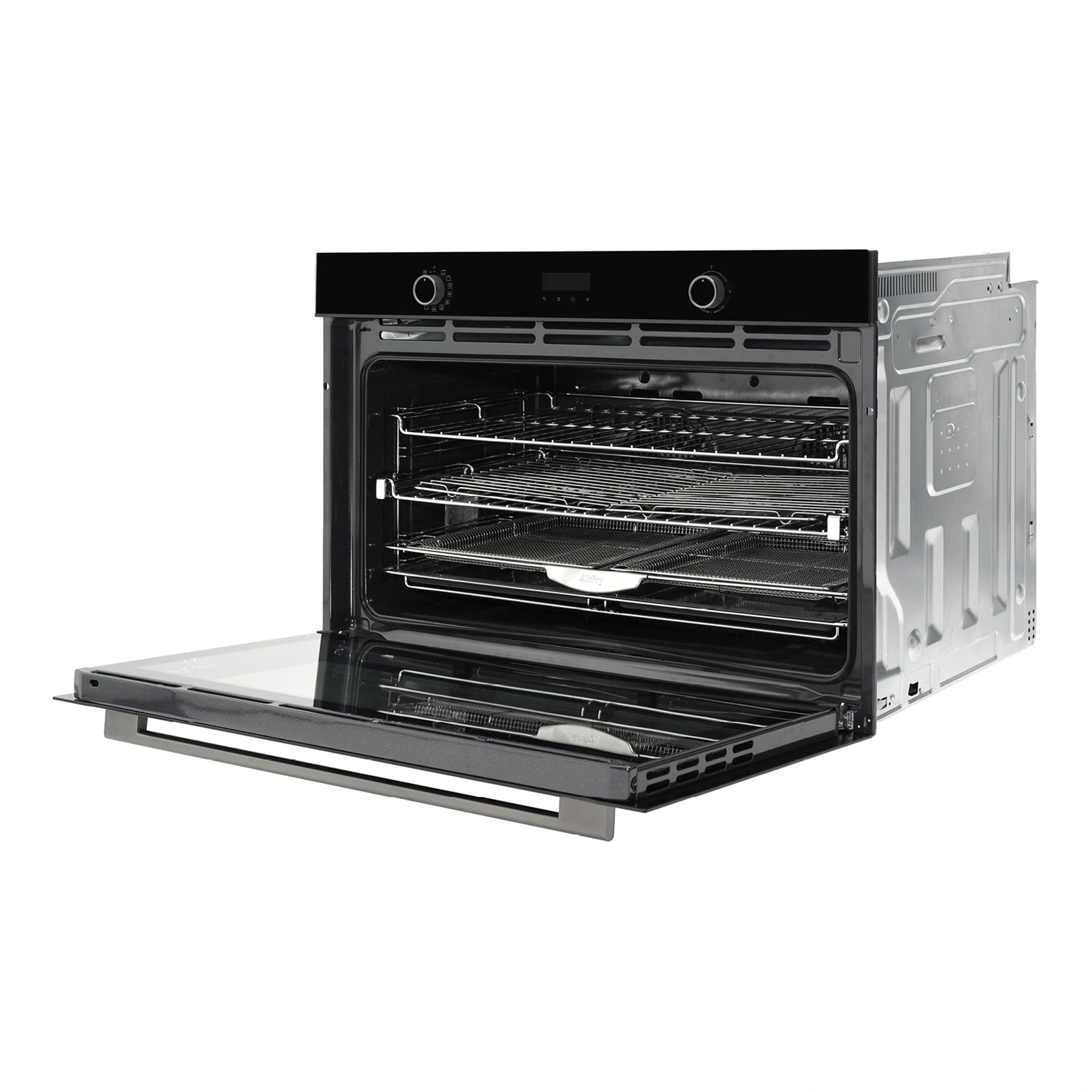  Omega Appliance 90×60cm 11 Function Oven with Air Fry OBO9011AM, Side View