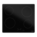 Omega OC64TZ 60cm 4-zone Electric Ceramic Cooktop, Top view