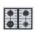 Omega OCG63FXB1 60cm Stainless Steel Gas Cooktop, Cooktop view