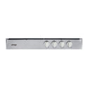 Omega OCG64X 60cm 4 Burner Gas Cooktop Stainless Steel, Control panel view