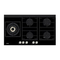 Omega OCG95FFX 90cm 5 Burner Gas Cooktop Stainless Steel