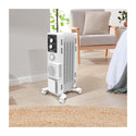 Dimplex OCR15TIF 1.5kW Oil Column Heater with Timer, Front left view in a room