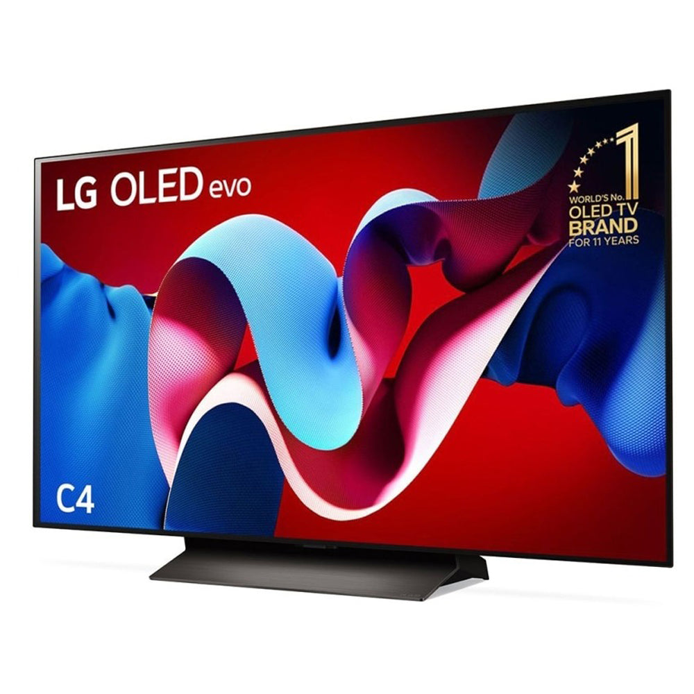 LG OLED48C4PSA 48 Inch OLED evo C4 4K Smart TV, Front left view
