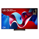 LG OLED65C4PSA 65 Inch OLED evo C4 4K Smart TV, Front view