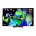 LG OLED77C3PSA C3 77 Inch OLED evo TV with Self Lit OLED Pixels, Front view