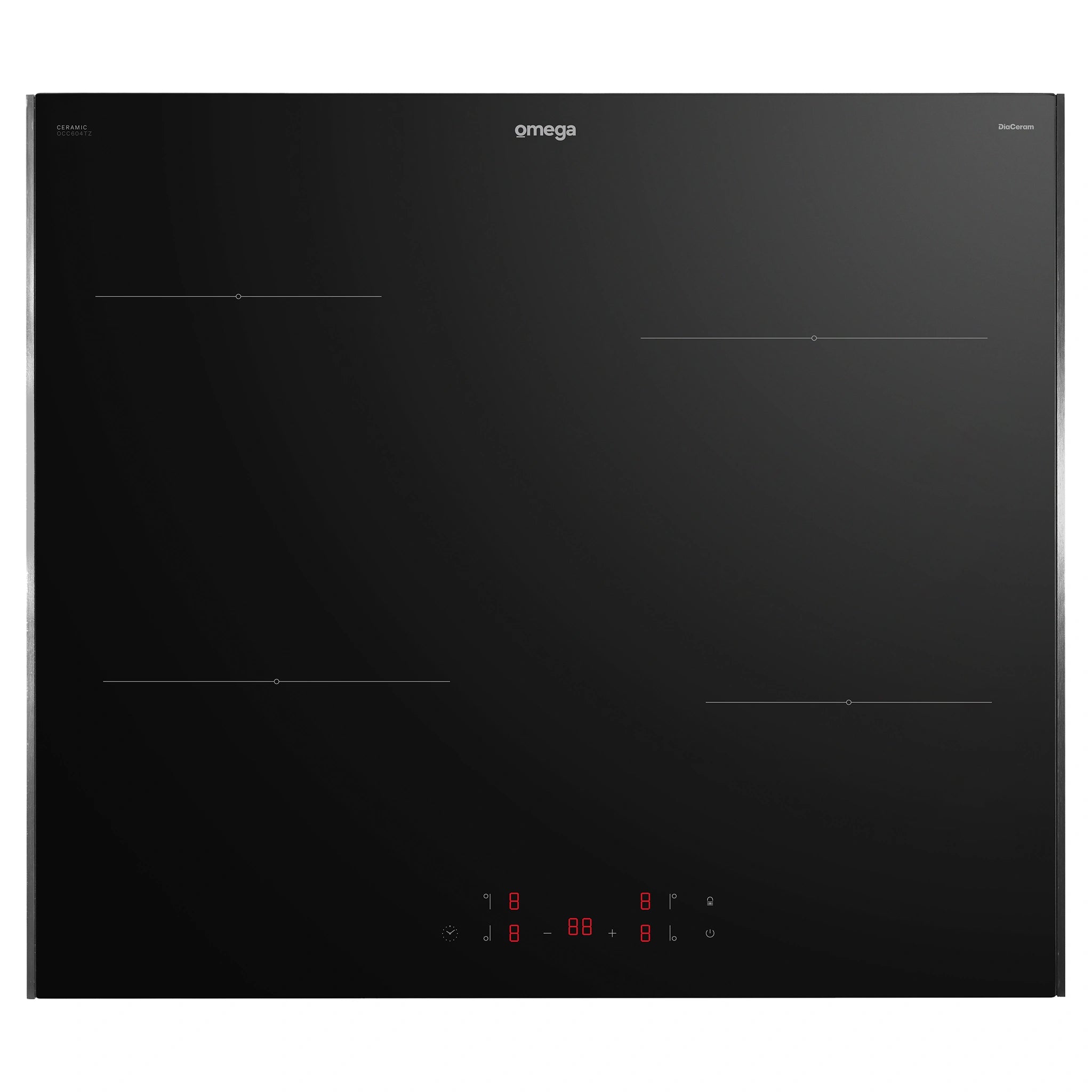 Omega Appliance 60cm Ceramic Cooktop, Touch Controls OCC604TZ, Front View