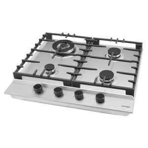 Omega Appliance 60cm Gas Cooktop, Stainless Steel OCG604WX, Right Side View