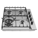 Omega Appliance 60cm Gas Cooktop, Stainless Steel OCG604WX, Side View