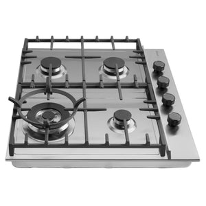 Omega Appliance 60cm Gas Cooktop, Stainless Steel OCG604WX, Side View