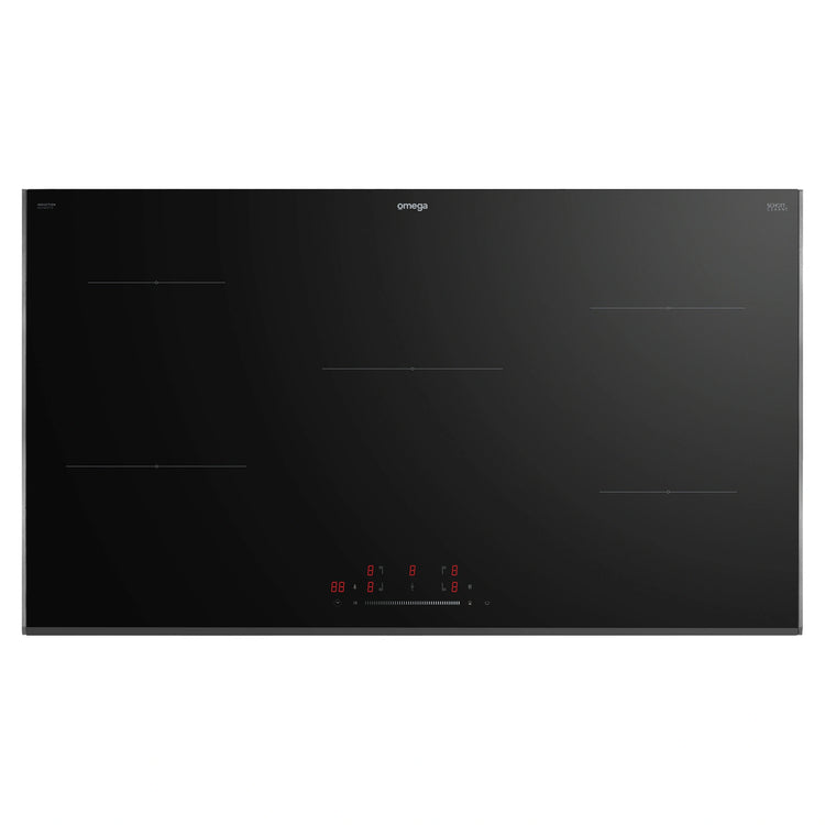Omega Appliance 90cm Induction Cooktop, Touch Controls OCI905TZ, Top View