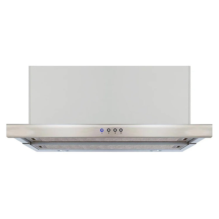Omega Appliances 60cm Stainless Steel Slide-out Rangehood ORT61X, Front View