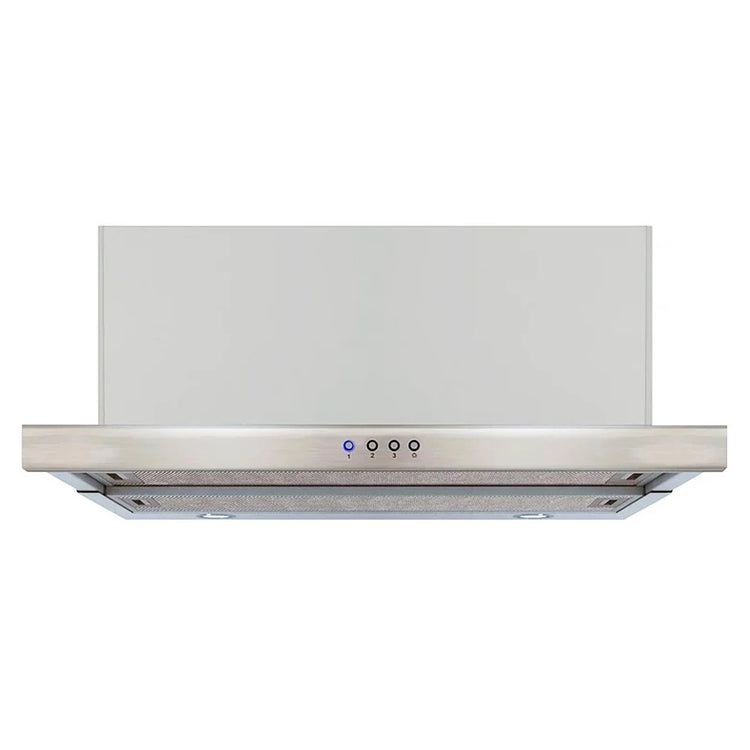 Omega Appliances 60cm Stainless Steel Slide-out Rangehood ORT61X, Front View