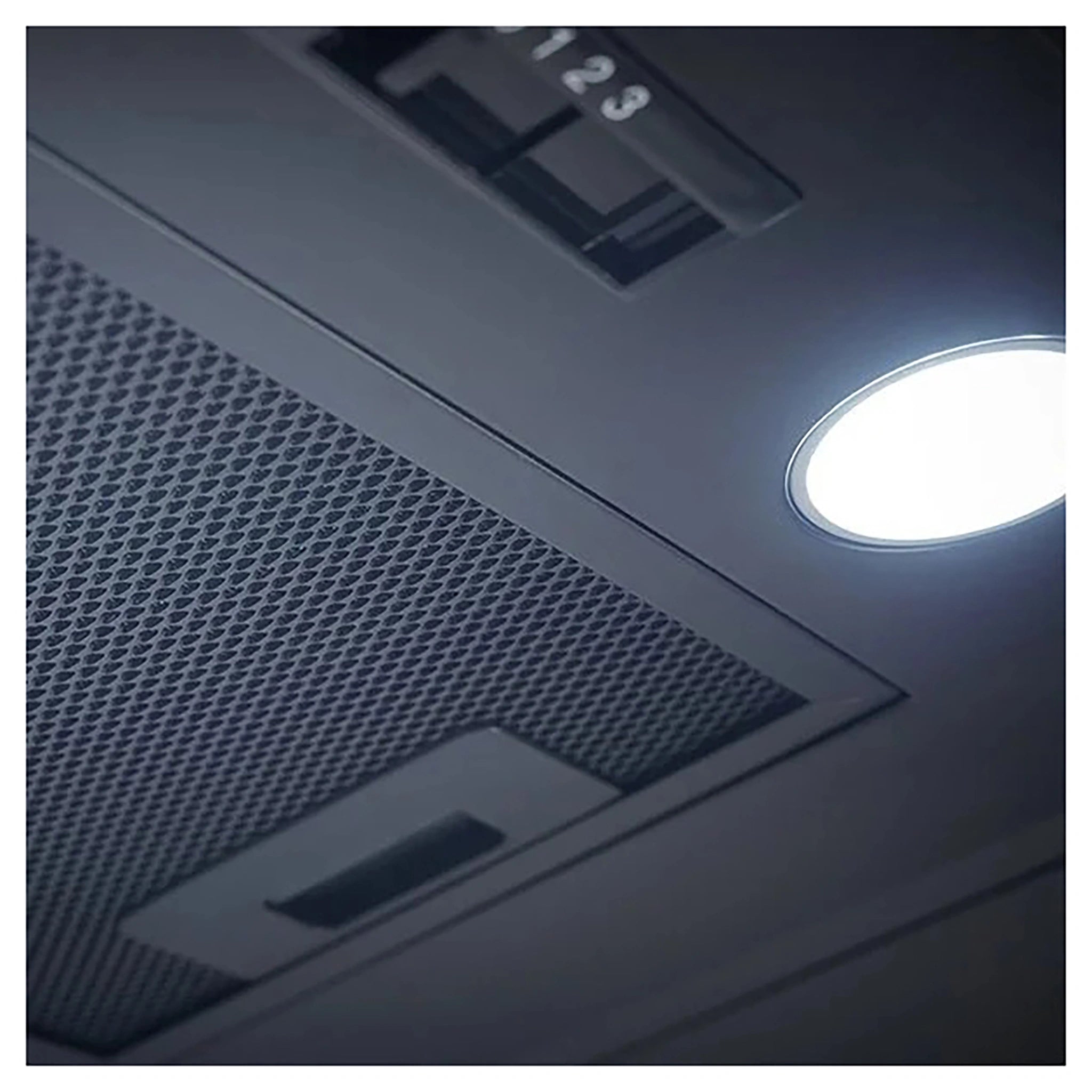 Omega Appliances 52cm Black Undermount Ducted Rangehood ORU52MB, Filter View