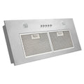 Omega Appliances 70cm Stainless Steel Undermount Rangehood ORU70XL, Front View