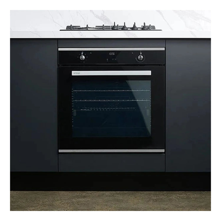 Residentia 60cm 8 Function Pyrolytic Oven OBO61PXTGG, Front View 2