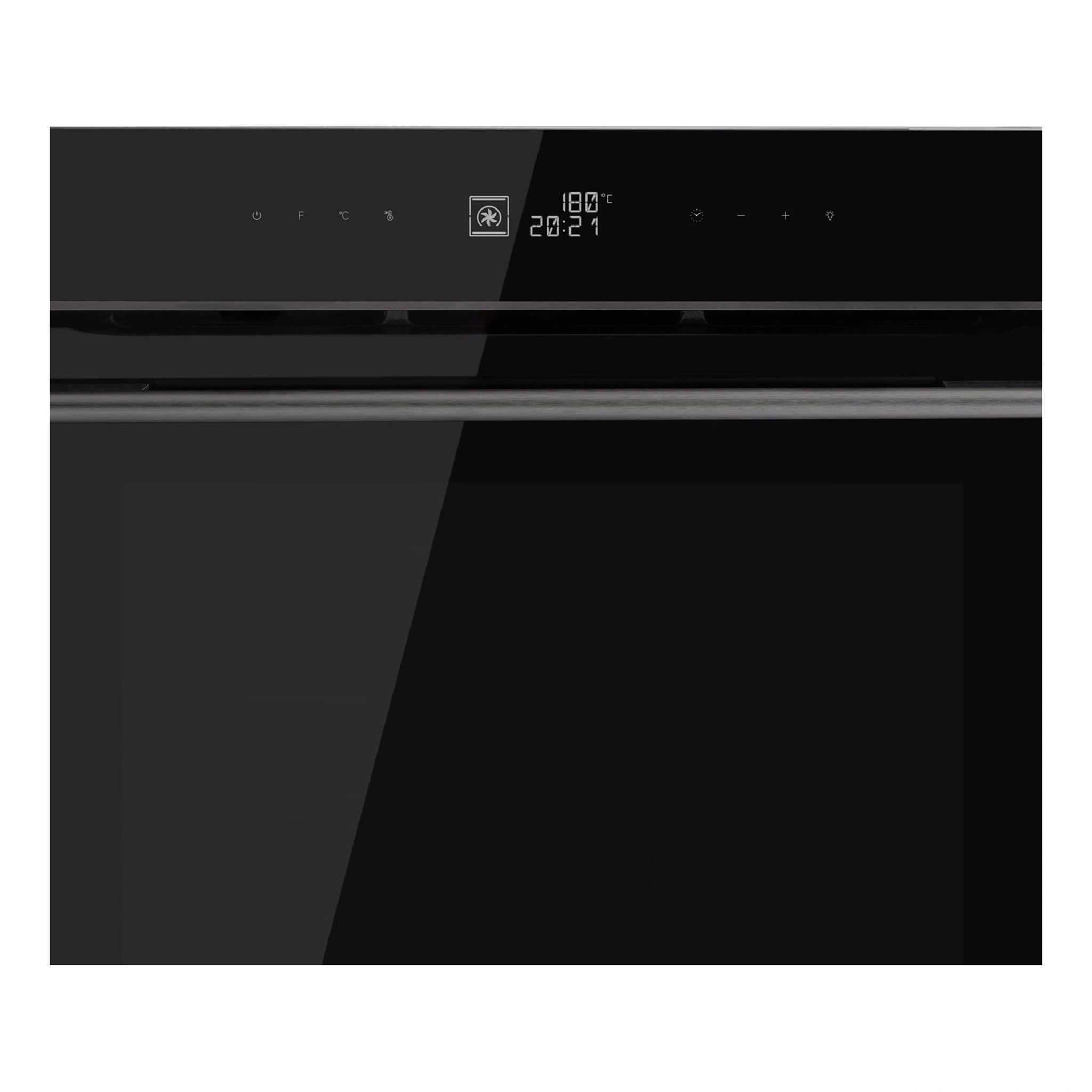 Omega Appliances 60cm 16 Function Pyrolytic Oven with Air Fry OBOP6016AM, Control Panel View